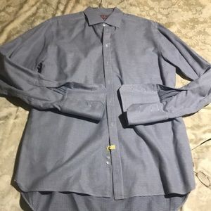 Thomas Pink Prestige Dress Shirt Double Cuffed Size 17 36 1/2 23-93 cm